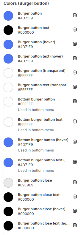 header colors burger button